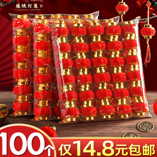 小灯笼新款2026年红灯笼挂饰元旦过年户外挂件灯笼串氛围装饰E1