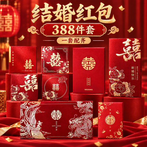 388件套一套配齐】结婚专用红包
