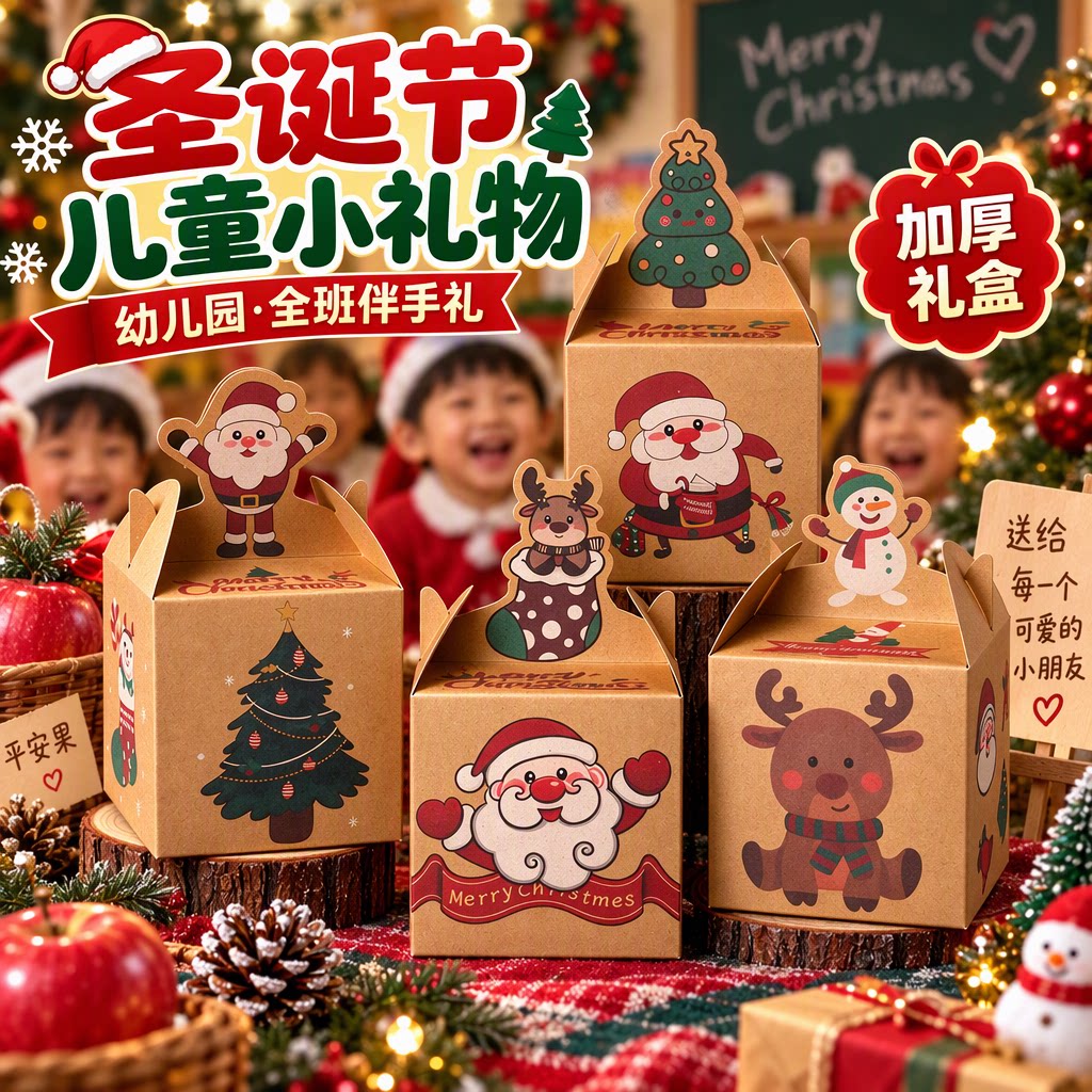 【加厚礼盒】圣诞节儿童小礼物