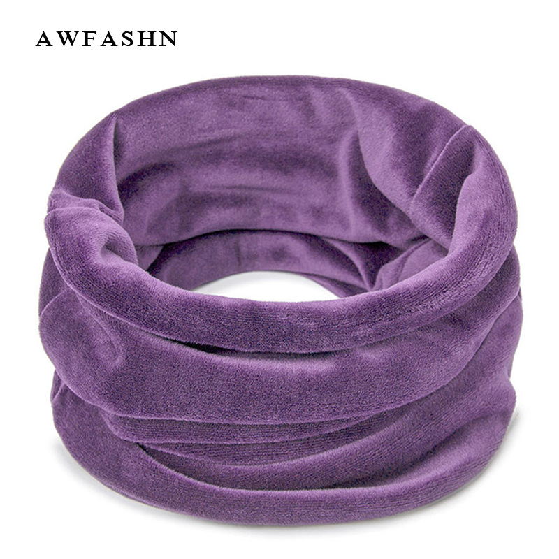 秋冬围脖金丝绒防风保暖护脸