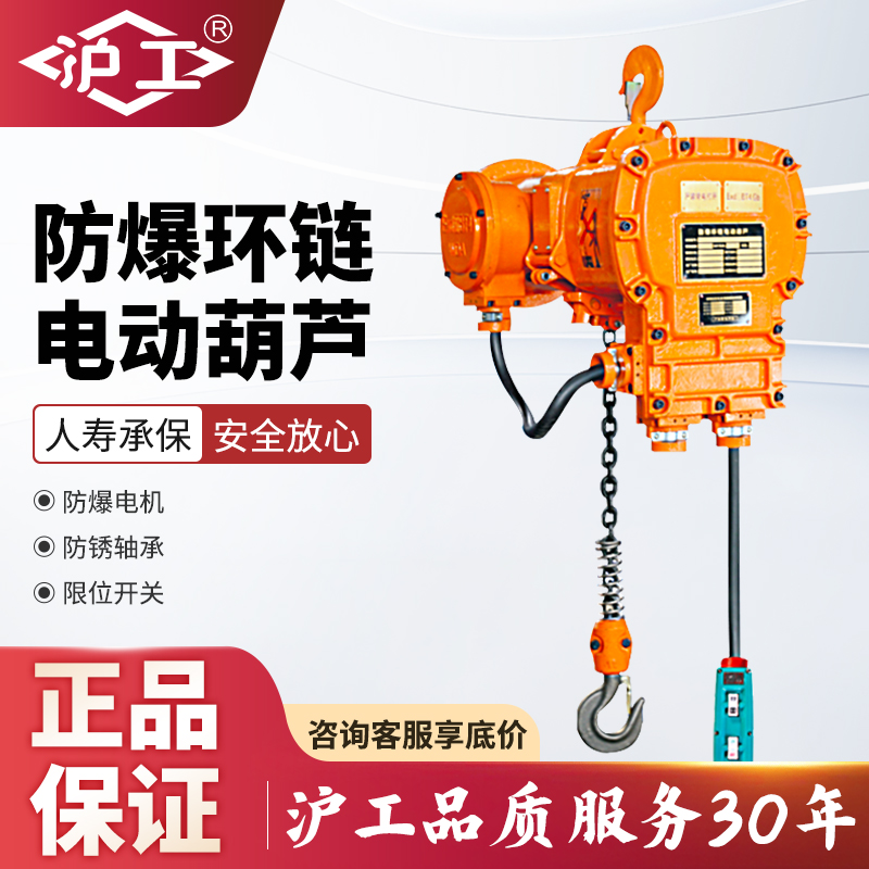 沪工防爆环链电动葫芦