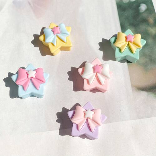 可爱蝴蝶结五角星礼物盒diy配件