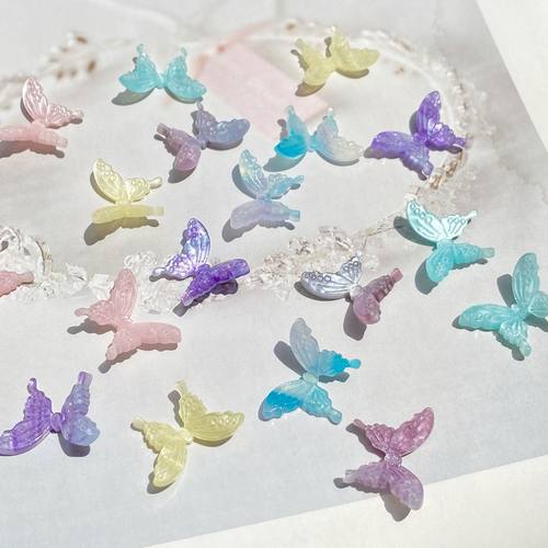 渐变色蝴蝶手机壳材料配件