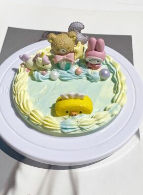 奶油胶塑料裱花diy转盘