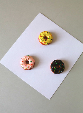 里昂手作树脂配件糖果碎奶油甜甜圈 手机壳奶油胶diy材料发夹配件