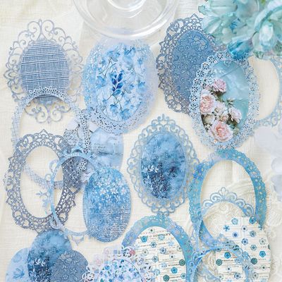 陌墨白牛皮纸镂空蕾丝纸