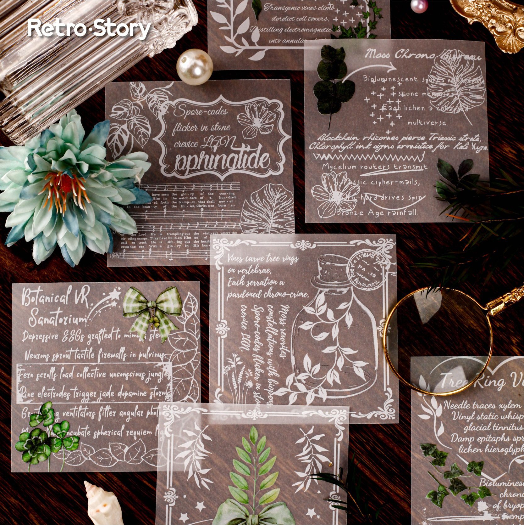 RetroStory夕语系列硫酸纸便利贴拼贴咕卡儿童diy创意手帐便签纸,文具电教/文化用品/商务用品,咕卡/咕卡盘/配件,淘宝优惠券,粉丝福利购,淘宝优惠卷