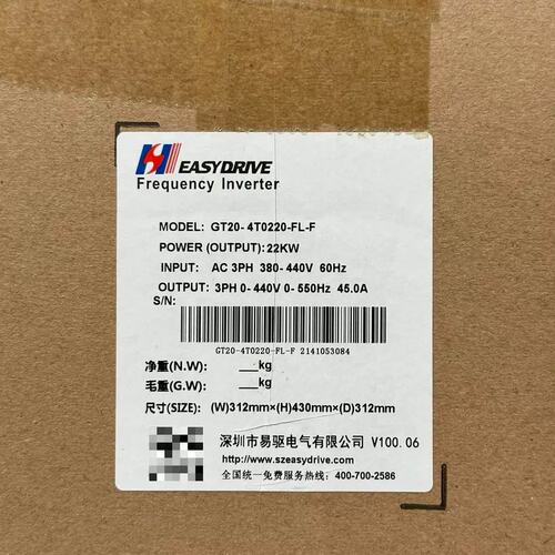 议价易驱 GT20-4T0220-FL-F 22KW 380-4
