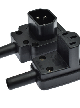 台湾进口RLEIL2231-A品字接线插头90°2233电脑机箱PDU接口IEC320