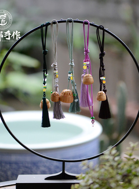 成都手作非遗竹编毛衣链挂饰