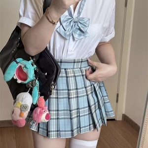 jk制服格裙原创正版春夏季日系学院风百褶裙收腰显瘦半身A字短裙
