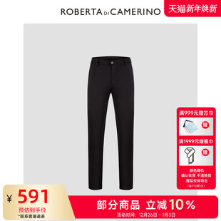 ROBERTA诺贝达男装 男士 休闲裤 新款 都市 秋季 商务纯色休闲裤 时尚