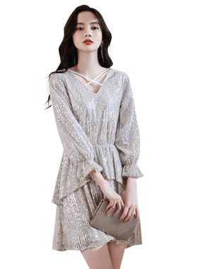 宴会小晚礼服女名媛法式