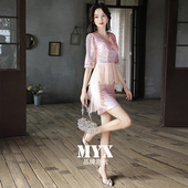 法式 小晚礼服女宴会高端轻奢小众高级感鱼尾连衣裙设计感亮片短款