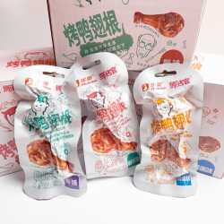 华英撕烤官烤鸭翅根香辣蜂蜜原味即食鸭肉熟食网红休闲解馋小零食