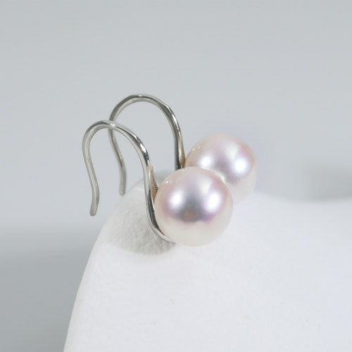 天然淡水高跟鞋珍珠耳钩