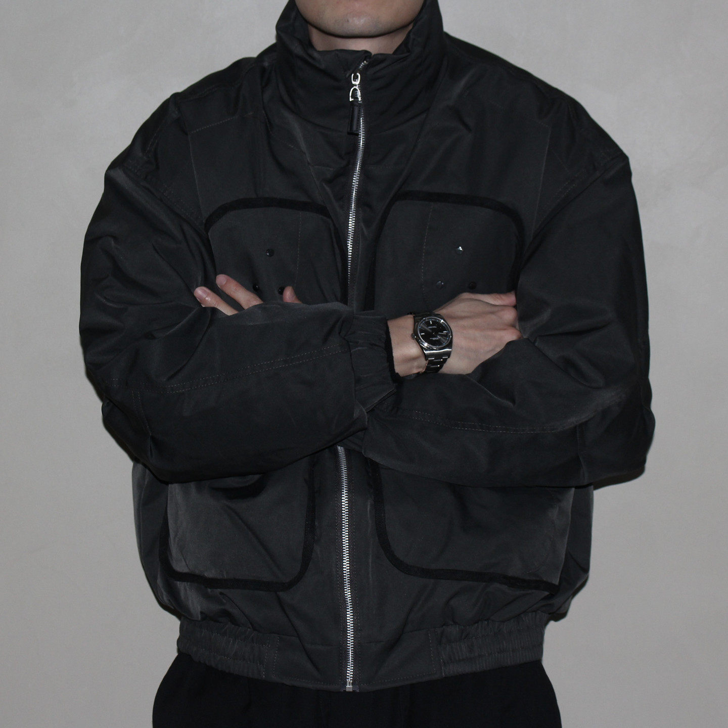 GcBrand Lab AW26 复古机能风 90%白鸭绒 工装大口袋羽绒服立领男