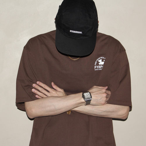 GcBrand Lab Tee SS26 复古基础款 美式休闲宽松短袖上衣 圆领T恤