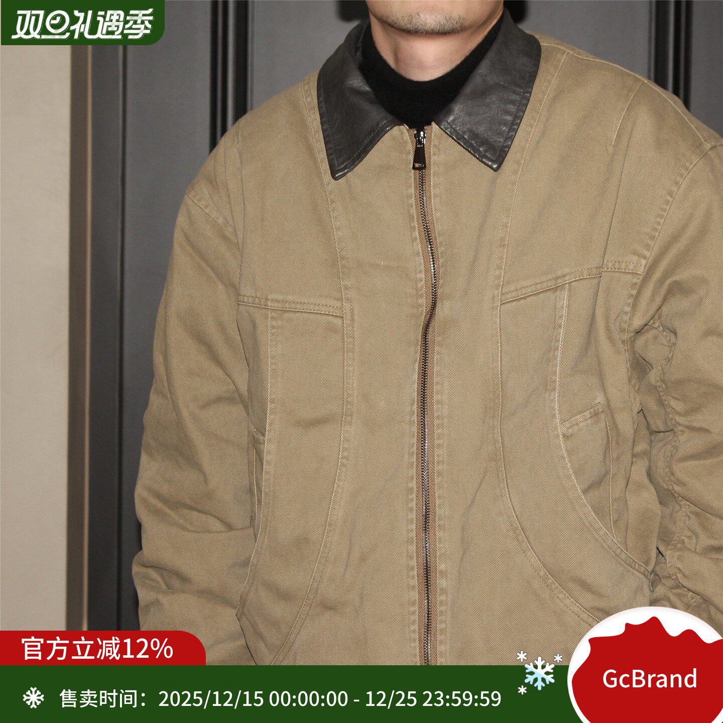 GcBrand Lab AW25 复古主题元素 日系休闲水洗做旧工装外套羽绒服