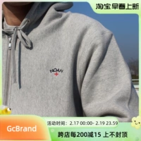 GcBrand FdbF NOAH HOODIE мужская и женская толстовка с вышивкой крестиком для пар, куртка на молнии, толстовка с капюшоном