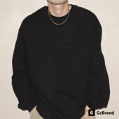 复古主题元 Lab GcBrand 300克 AW25 肤感打底衫 T恤衫 素 纯色长袖