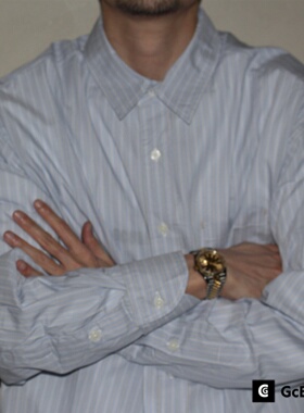 GcBrand Cityboy Shirt 日系工装男女宽松条纹衬衫春季长袖衬衣潮