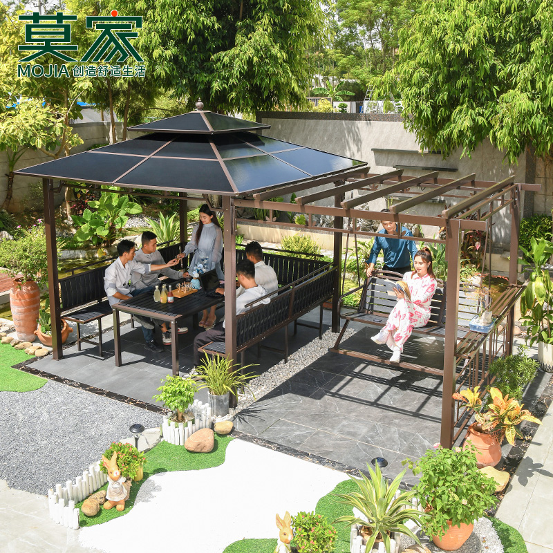 莫家简约风格葡萄架亭子