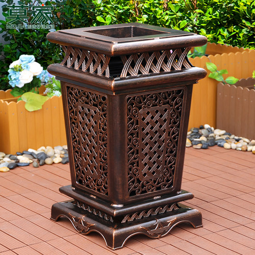 花园别墅垃圾桶高档庭院小区雕花