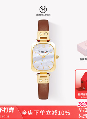 VictoriaHyde火花小方表小众轻奢女士腕表薇薇安时尚小方糖手表女