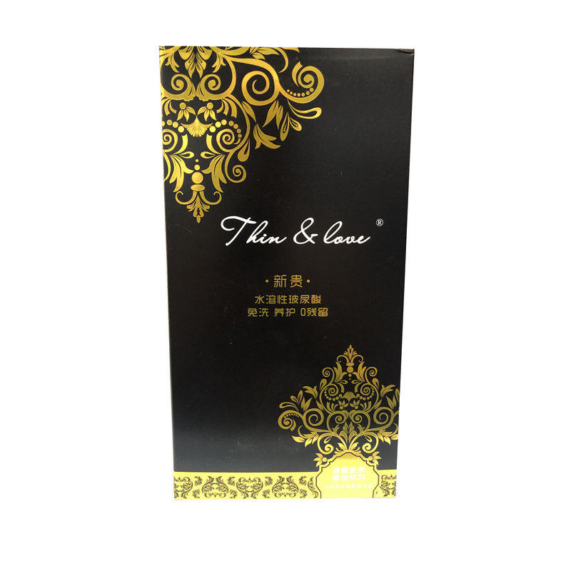 薄爱玻尿酸避孕套子超薄多油100只装118支大盒黑色套博爱安全套