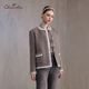 显瘦重工钉珠精致名媛小香风外套CFE3F819 CHARFEN秋季 新款 8021A