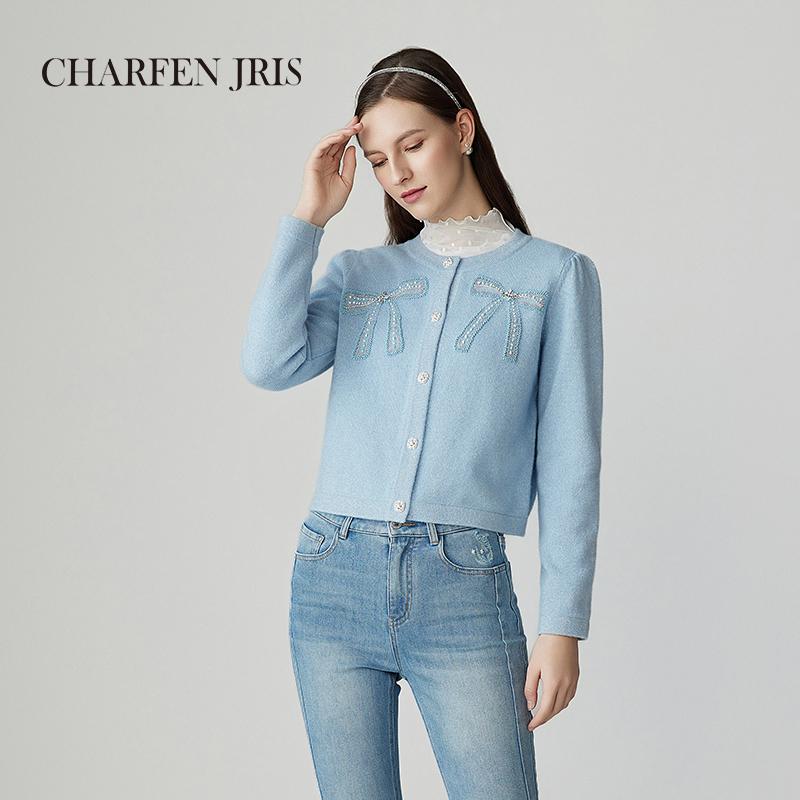 CHARFENMM少女绵羊毛毛衣衫