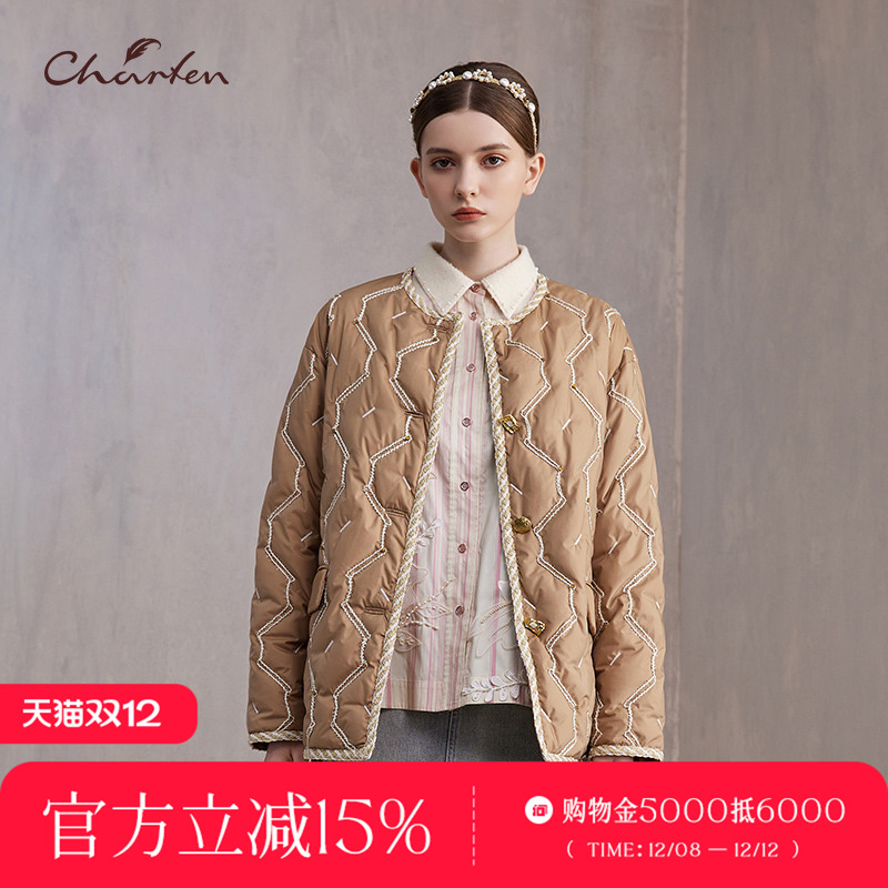 CHARFEN秋季新款百搭羽绒外套