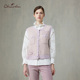 甜美淑女风针织马甲女白色纽扣开衫 背心显瘦上衣CFF1D329 3072C