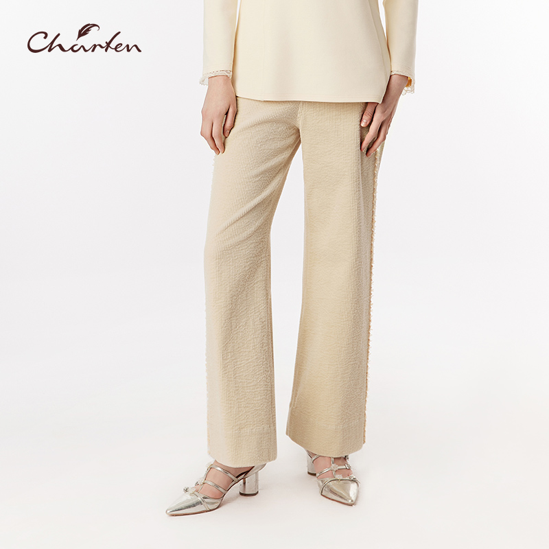 极简风高腰阔腿裤女垂感显瘦