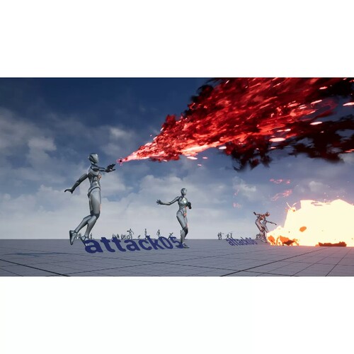 UE4UE5女巫魔法师攻击动作特效DarkSorceress Animset