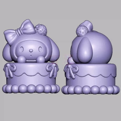 美乐蒂蛋糕三维立体图电脑圆雕雕刻图纸stl文件3d打印模型471