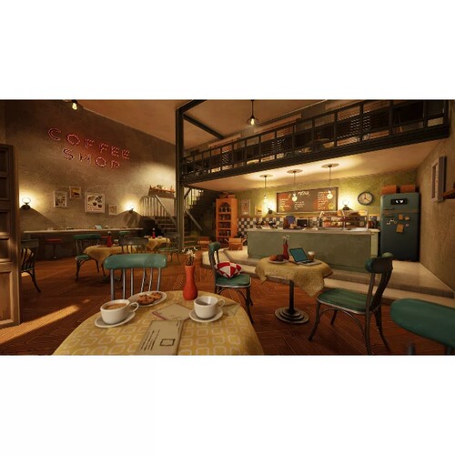 UE5.2风格化餐厅咖啡店Stylized New York Cafe Coffee Shop