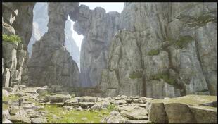 UE4_UE5虚幻4_虚幻5_山石悬崖峭壁资产_Mountain Cliffs