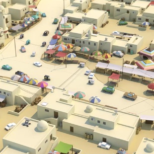Untiy卡通沙漠城市模型 Сity 3d low poly 12 desert city 1.0