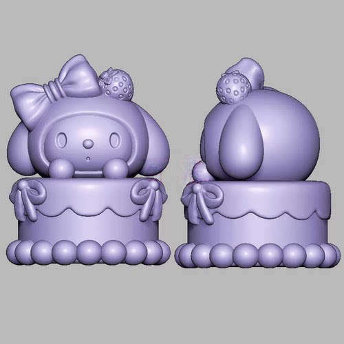 美乐蒂蛋糕三维立体图电脑圆雕雕刻图纸stl文件3d打印模型471