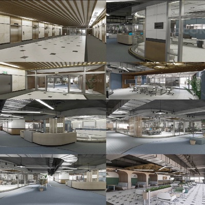 【Acon3d】现代办公室模型套组，su可用，共7个模型