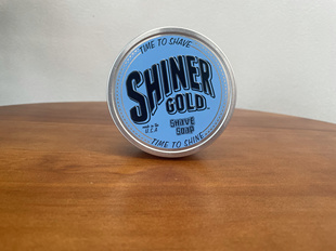 SHINER 手动打泡沫剃须膏85G 美国纯天然山羊奶剃须皂男士 GOLD