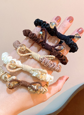 韩系新款大肠圈头绳高级感发圈时尚OL发饰扎头发绳皮筋ins高颜值