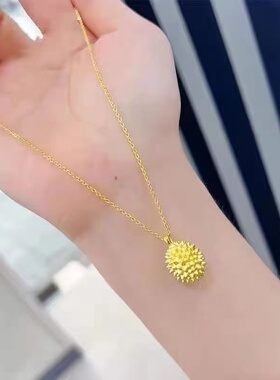小众七夕节榴莲项链合金项链时尚气质精美锁骨链情人节礼物