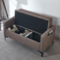 Nordic fabric simple double three person small house type storage storage sofa chair for rent shop living room sofa stool