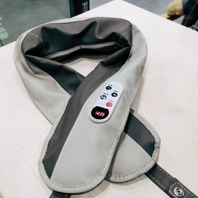 肩部敲披肩家用按摩按摩肩膀老年加热推拿颈温热仪器自动背酸痛