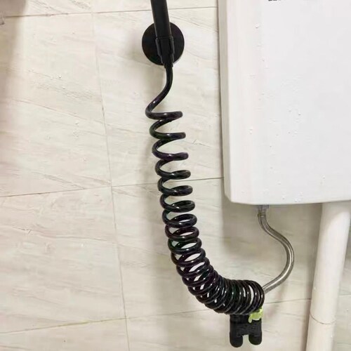 防爆伸缩软管卫生间水枪加厚耐高温喷枪马桶高压淋浴水管弹簧管