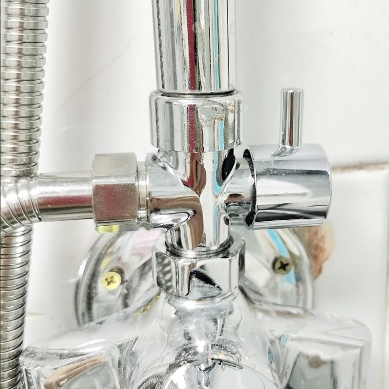 黄铜全铜分水阀角阀转换器4分三通6分切换转接头分水器一进二出