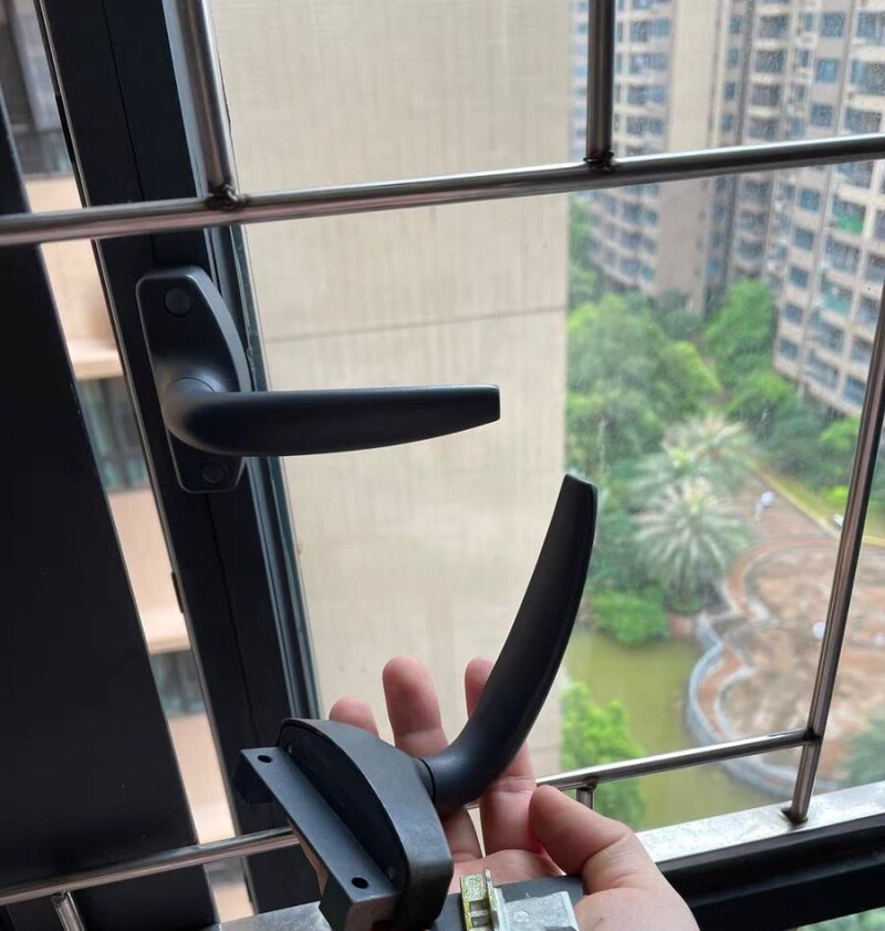 铝合金传动执手平开窗执手外开窗把手玻璃窗户拉手门窗配件窗锁扣